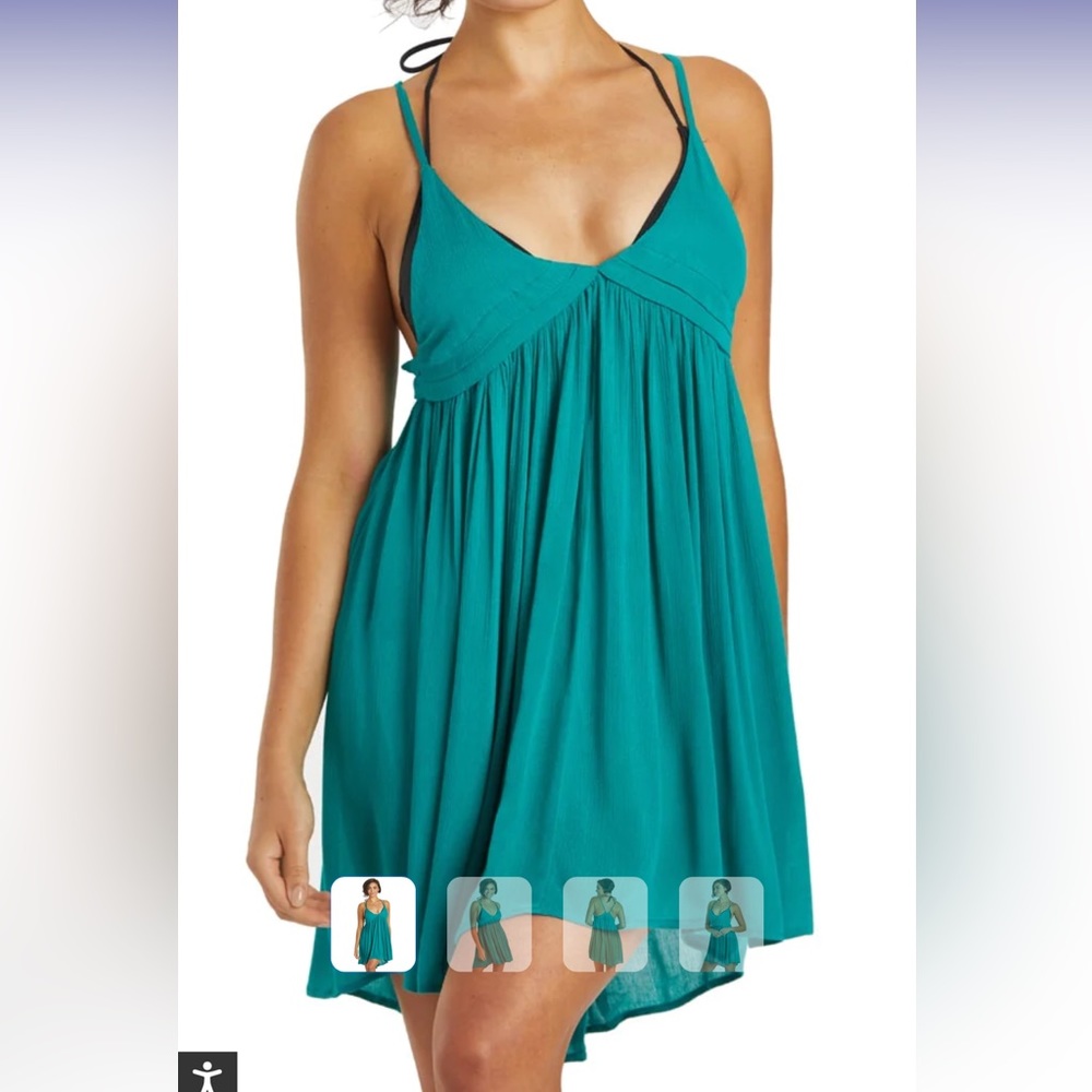 O’Neill Saltwater Solids NWOT bluegrass cover up dress size L